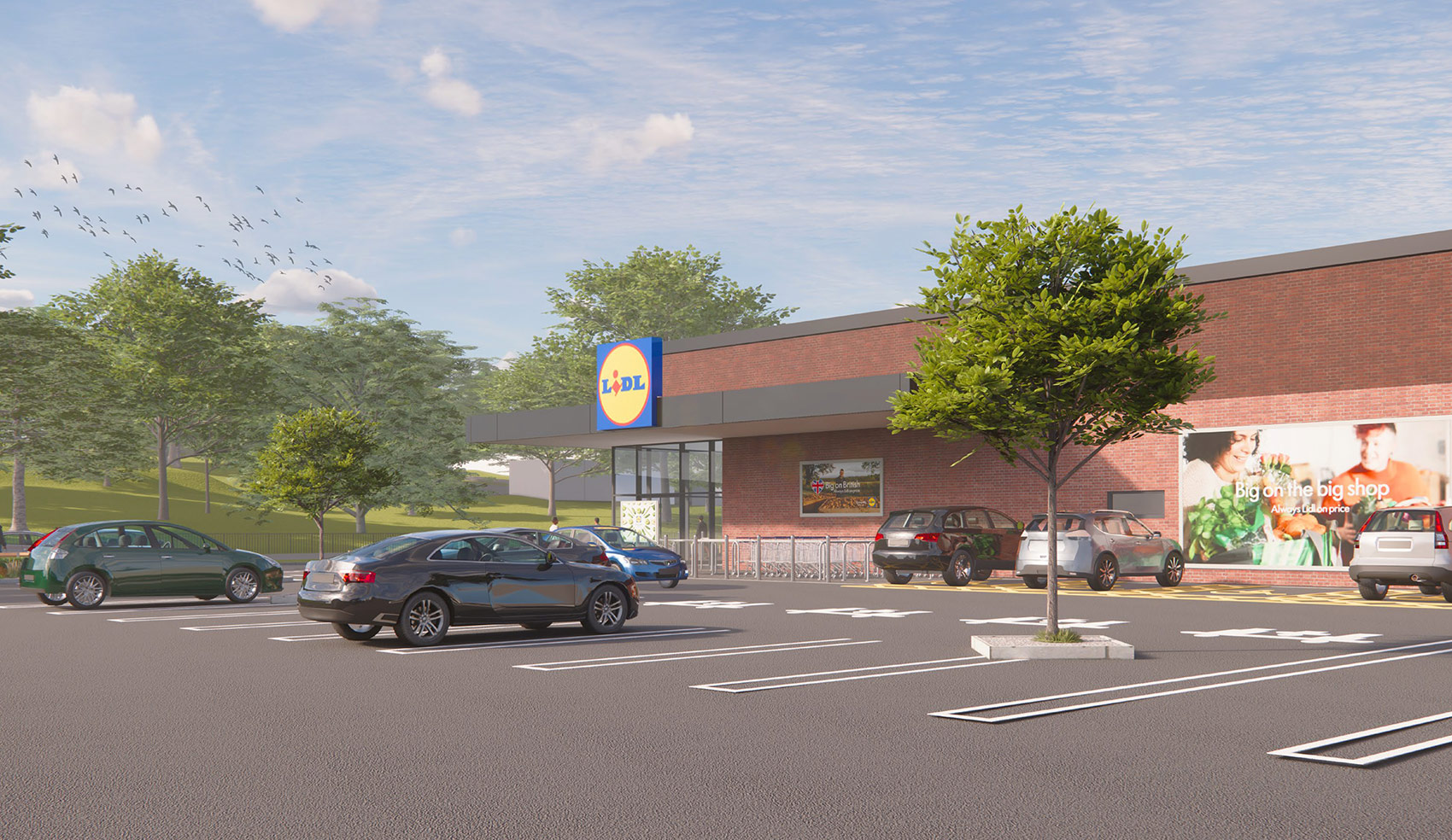3D visual of the proposed store