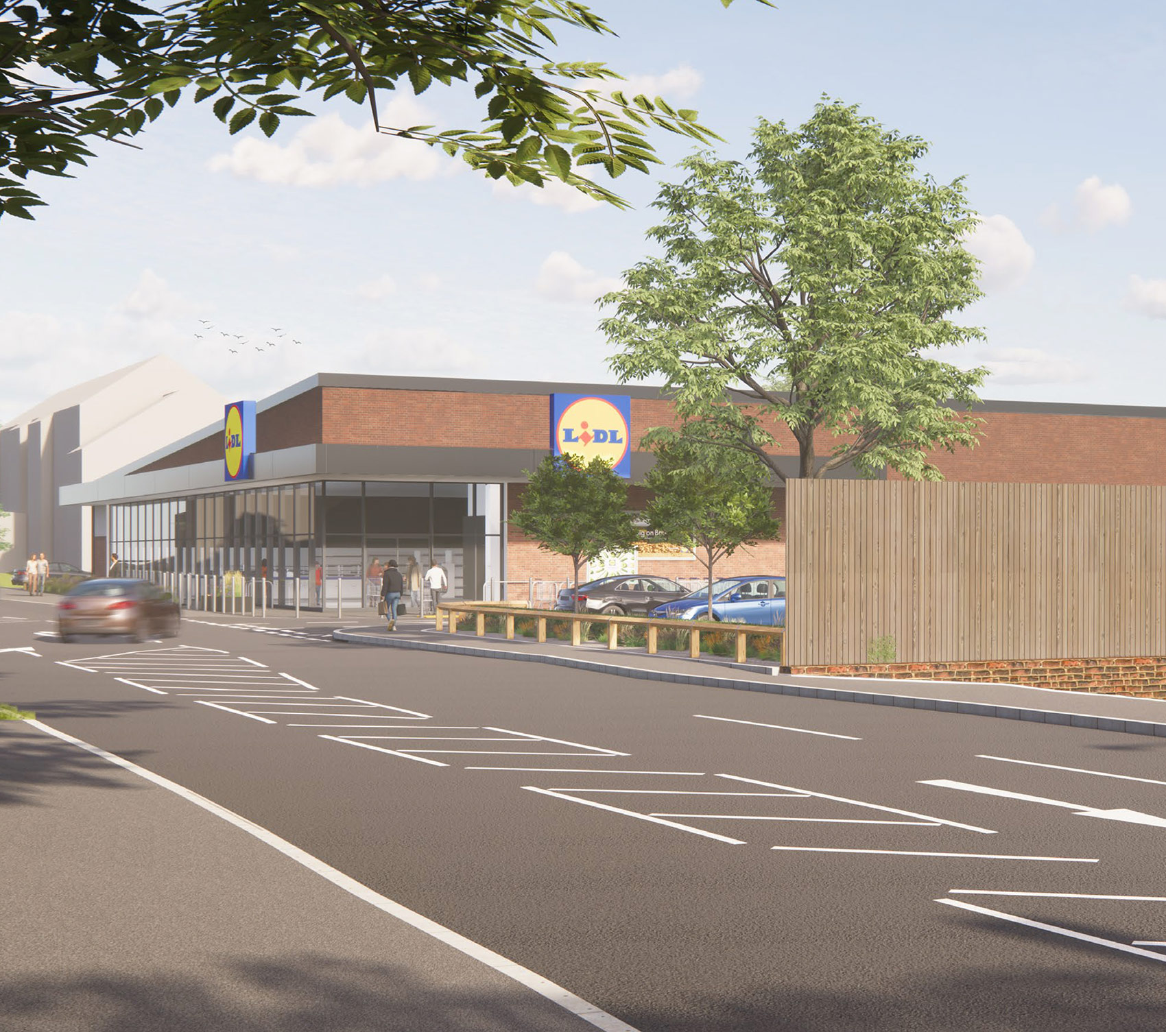 3D visual of the proposed store